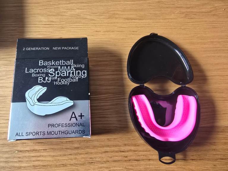 New A+ Professional Mouthguard - Pink with Case