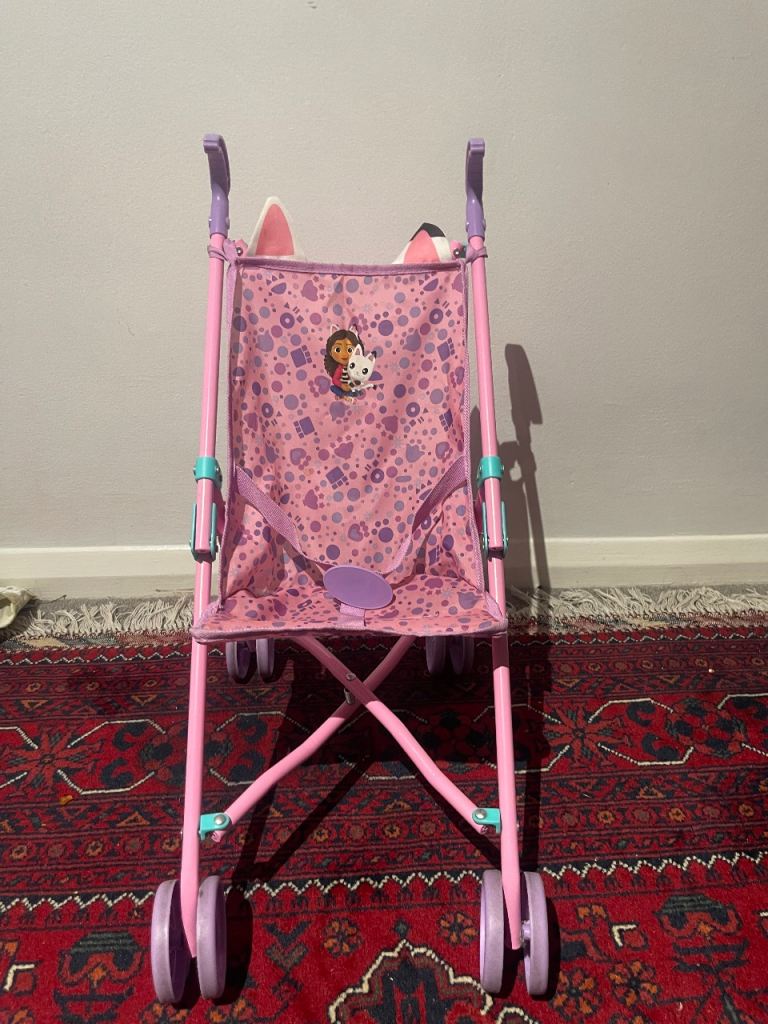 Pink Children's Doll Pram/Stroller – Good Condition