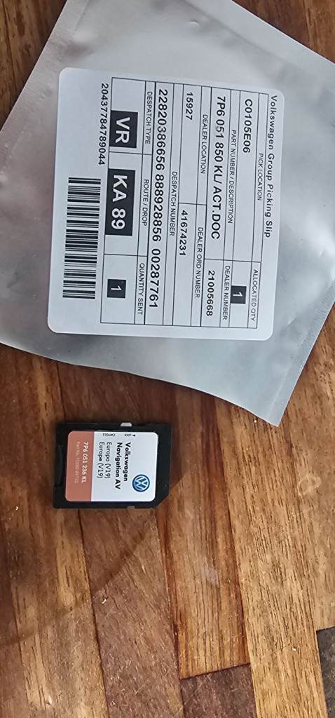 VW toureg sat nav update 
