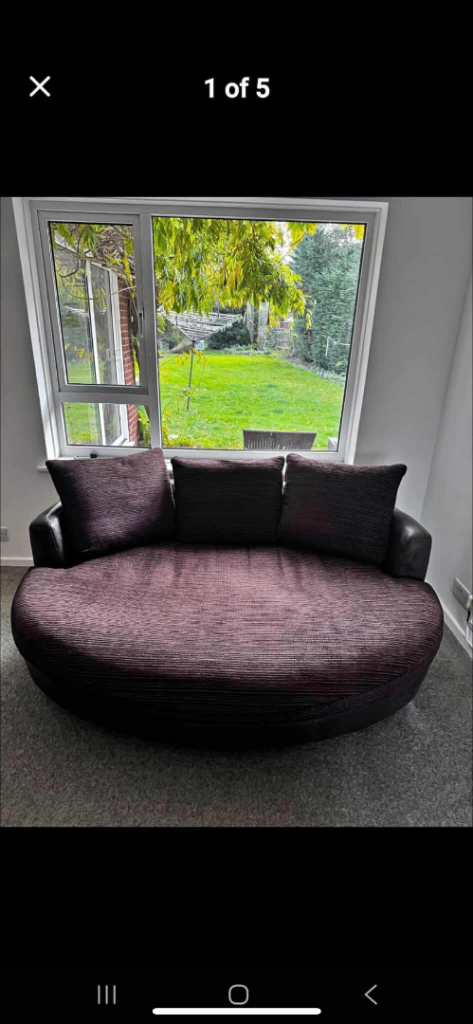 image for Brown cuddle chair 