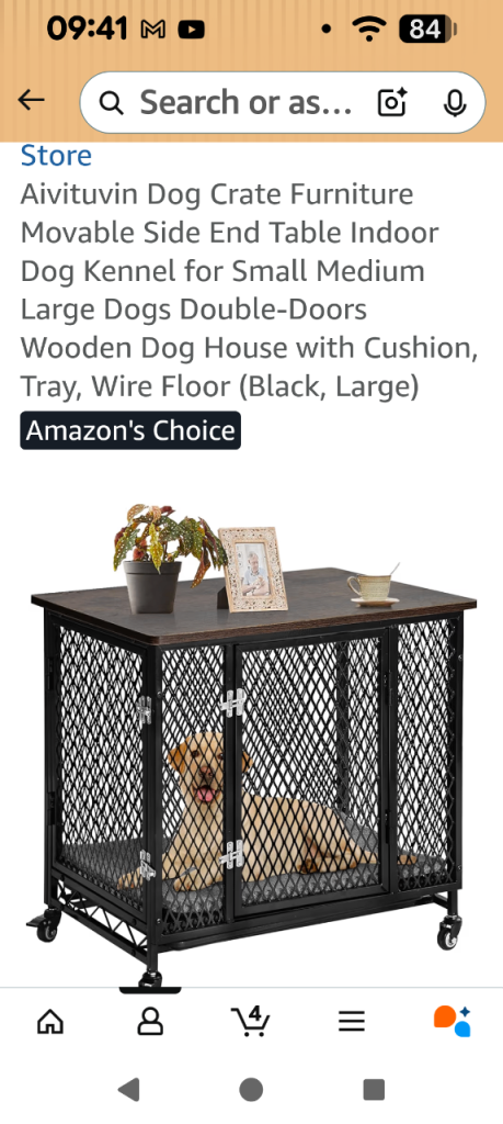 Brand new boxed dog cage 