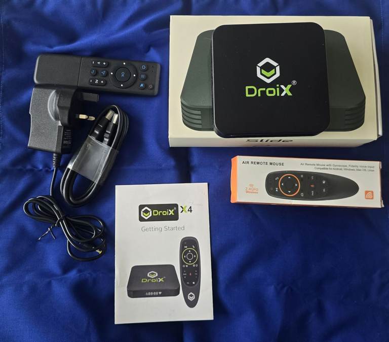 DroiX X4 Android TV Box 64GB – Like New