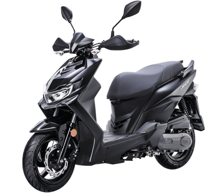 Moped, SYM, JET, 2024, 49 (cc). Helmet, jacket, gloves, lock included.