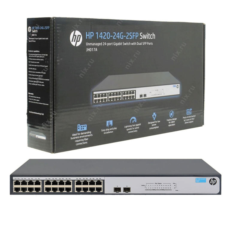HPE 1420-24G-2SFP Network Switch