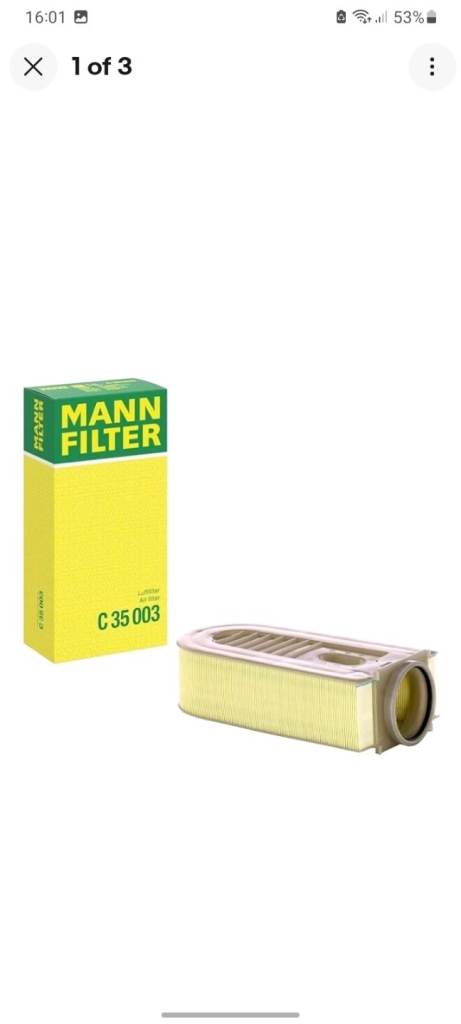 MANN C35003 Air Filter Fits Mercedes-Benz C-Class CLS E-Class GLK-Class