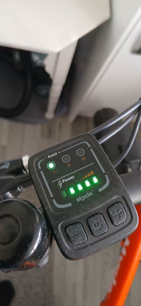 Mycle Cargo Electric Folding Bike – Orange, As Good As New, £400.00 for ...