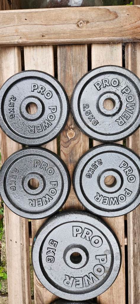 Cast Iron weights plus 5ft Bar