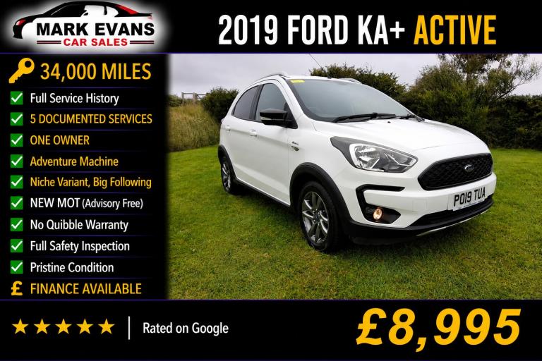 2019 Ford Ka+ 1.2 85 Active 5dr HATCHBACK Petrol Manual