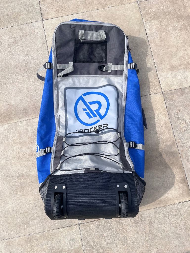 iRocker Paddle Board Backpack with Wheels – Blue, Excellent Condition