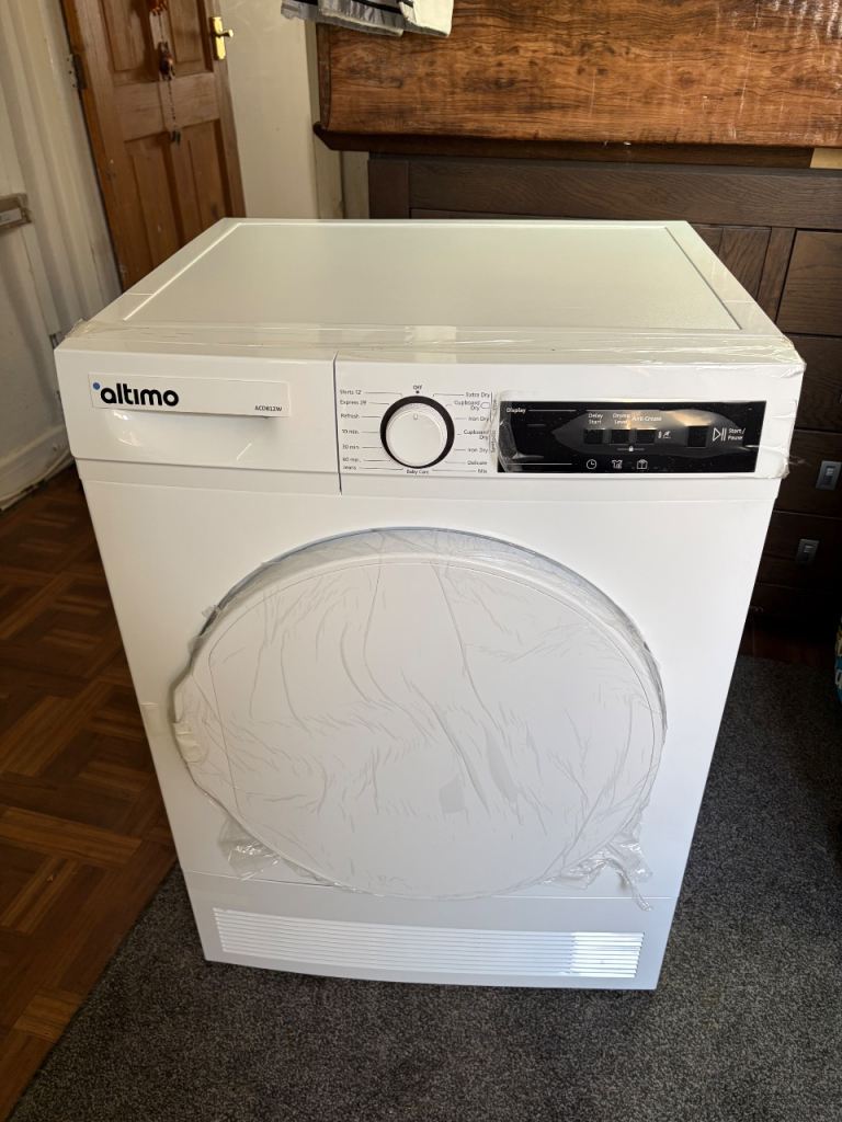 Altimo ACD812W 8kg Condenser Tumble Dryer - Brand New