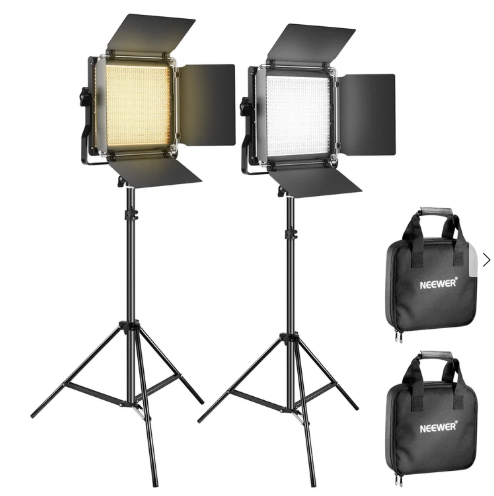 NEEWER 2 Pack NL660 LED Video Lights WITH soft boxes