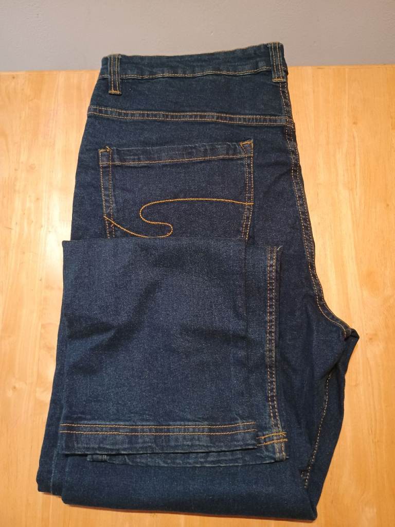 Lee Cooper LCPNT219 Men’s Stretch Denim Workwear Jeans Blue Size 38 | Durable Work Trousers UK