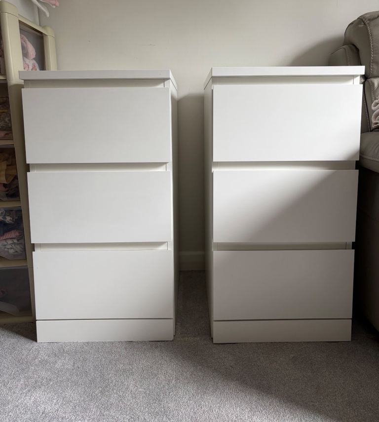 IKEA Malm bedside tables