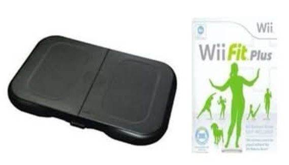 Wii Fit balance board, Wii Fit & Wii Fit Plus game 