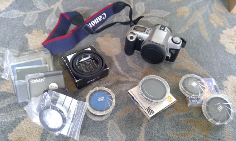 Canon eos 500n 35mm Camera Body Only Various Filters Adapter Rings Lens Hoods See List