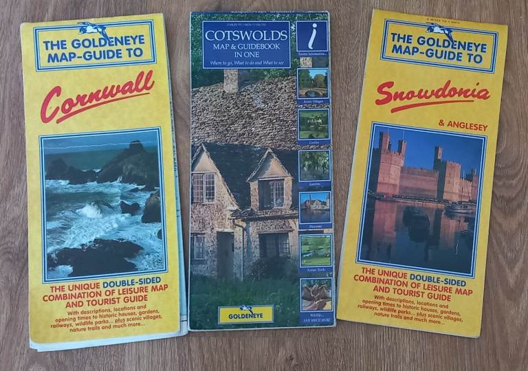 Cornwall, cotswolds, snowdonia maps