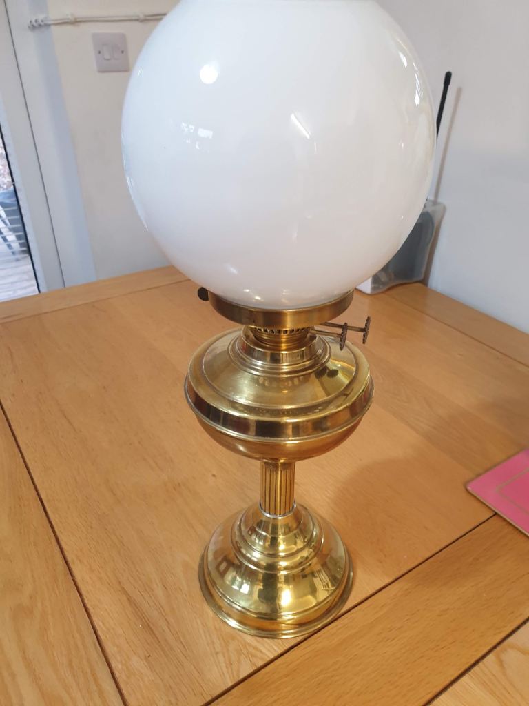 Original Brass (working) Double Wick Traditional Oil Lamp