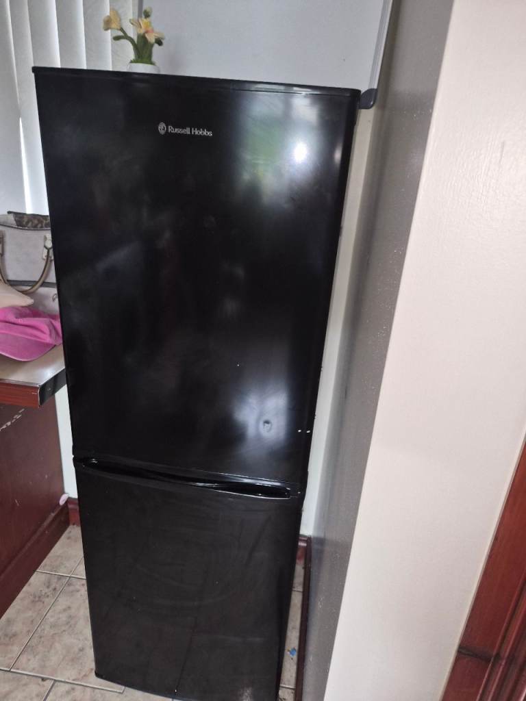 Russell Hobbs Black Fridge Freezer – Good Condition