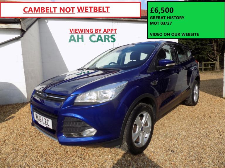2016 Ford Kuga 1.5 EcoBoost Zetec 5dr 2WD - CAMBELT NOT WETBELT HATCHBACK Petrol Manual