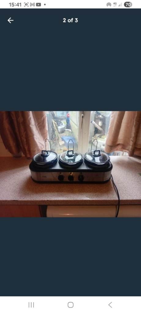 3 pot bain marrie £10