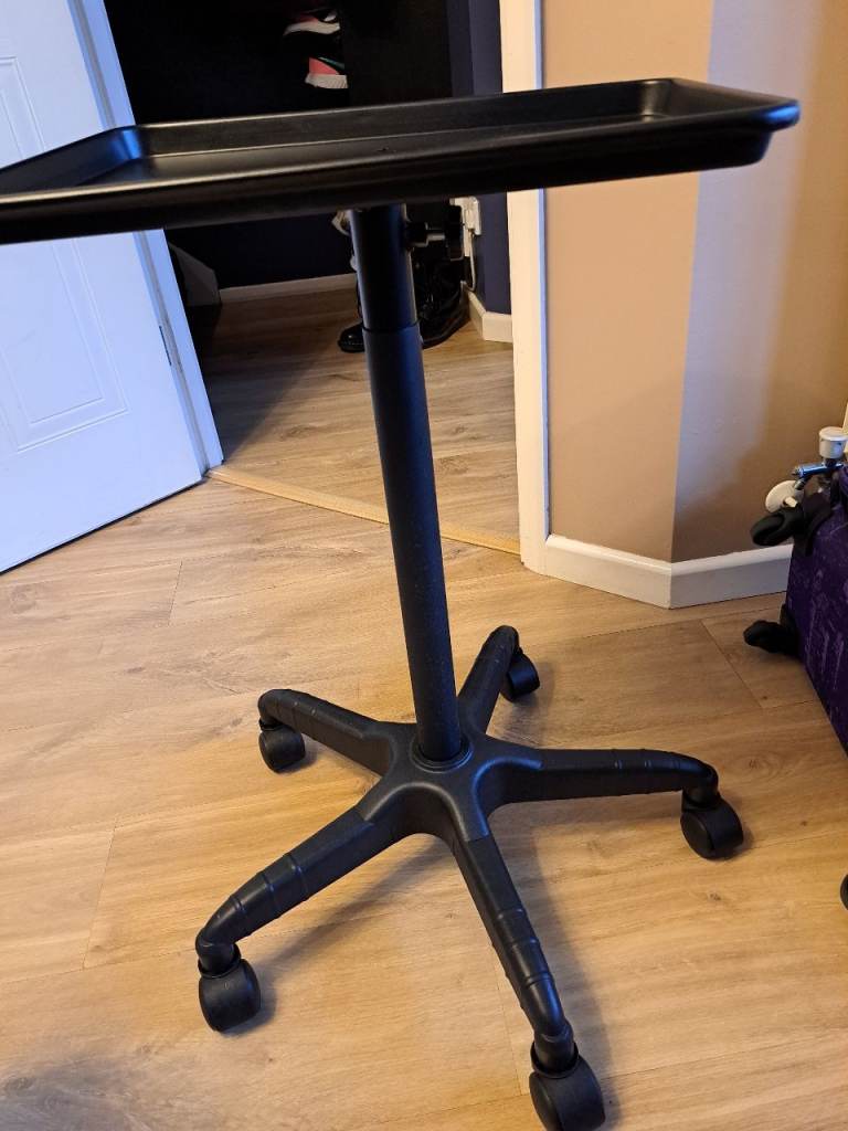 LEIBOU Beauty Aluminum Salon Tray Cart black salon