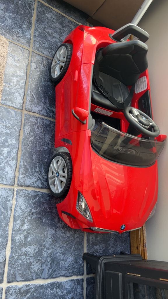 BMW Z4 Roadster Red Push-Along Ride-On Car – Good Condition