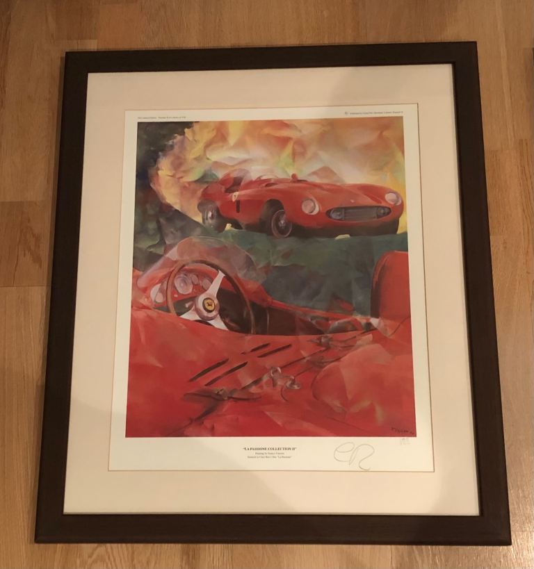 Chris Rea signed limited edition Ferrari art prints by Franco Vasconi 