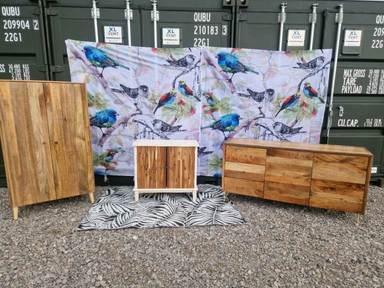 Custom One Off Unique Chantilly Cupboard Sideboard Solid Wood Chabi Chic Rustic