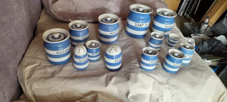 Original Cornish blue pottery 