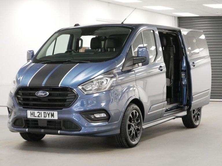2021 TRANSIT CUSTOM 320 2.0 EBL 185 BHP SWB SPORT AUTO CREWCAB 5 SEATER ( NO VAT