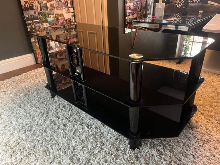 Glass TV table