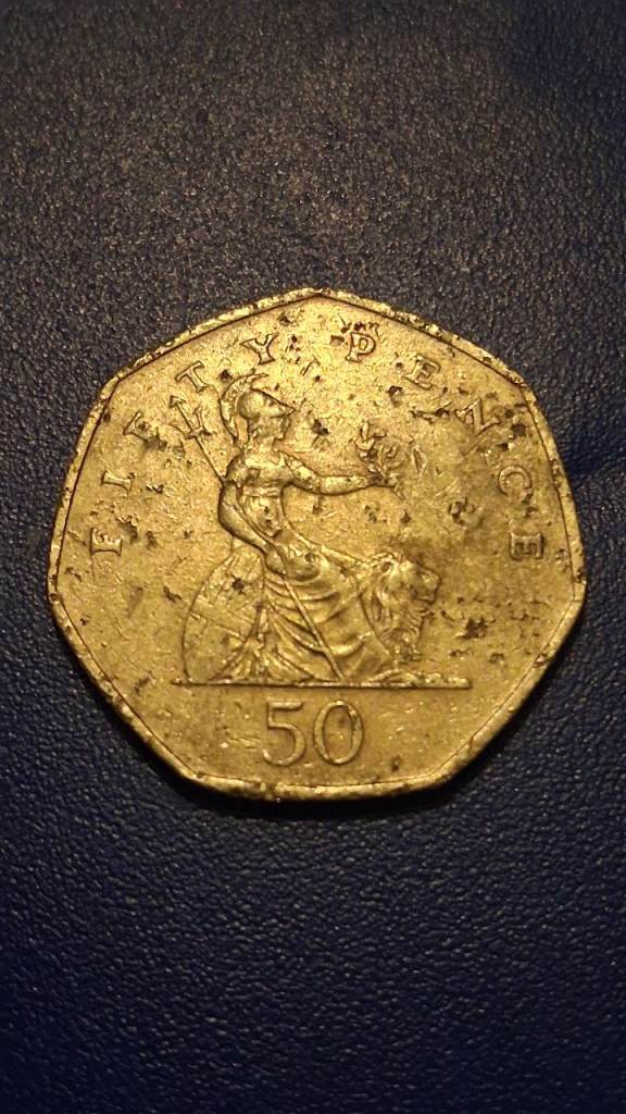 A Rare 1997 Queen Elizabeth 11 50p Coin