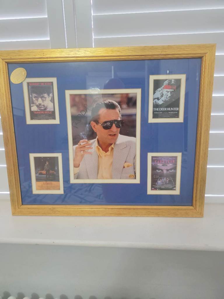 Framed signed robert deniro Display with Certificate of Authenticity