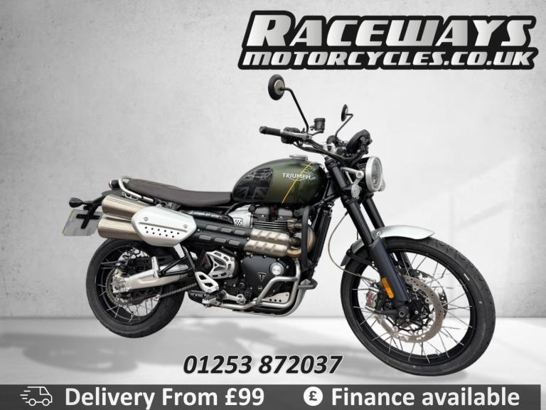 TRIUMPH SCRAMBLER 1200XC 2019 19 REG 6,718 MILES GREEN USED MOTORCYCLE 1200CC