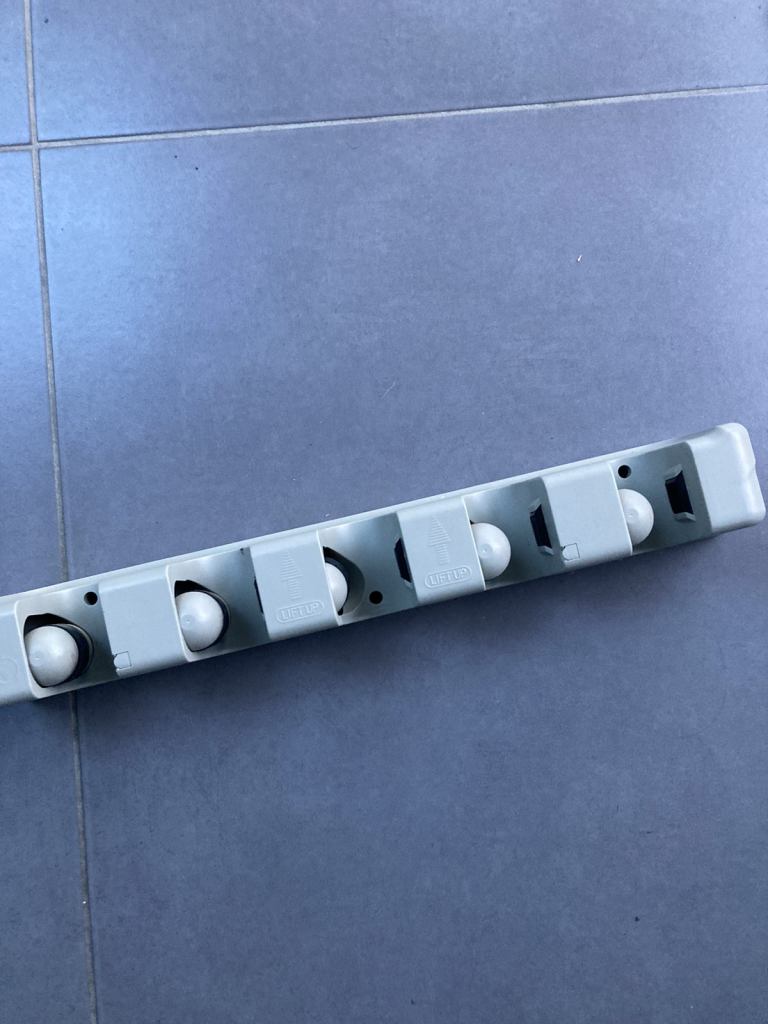 Mop, broom or tool holder storage for utility, garage, shed