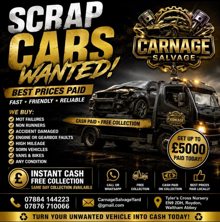 ♻️ SCRAP CARS/VANS/TRUCKS WANTED💷