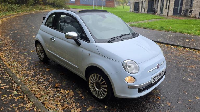 Fiat, 500, Convertible, 2009, Manual, 1368 (cc), 3 doors