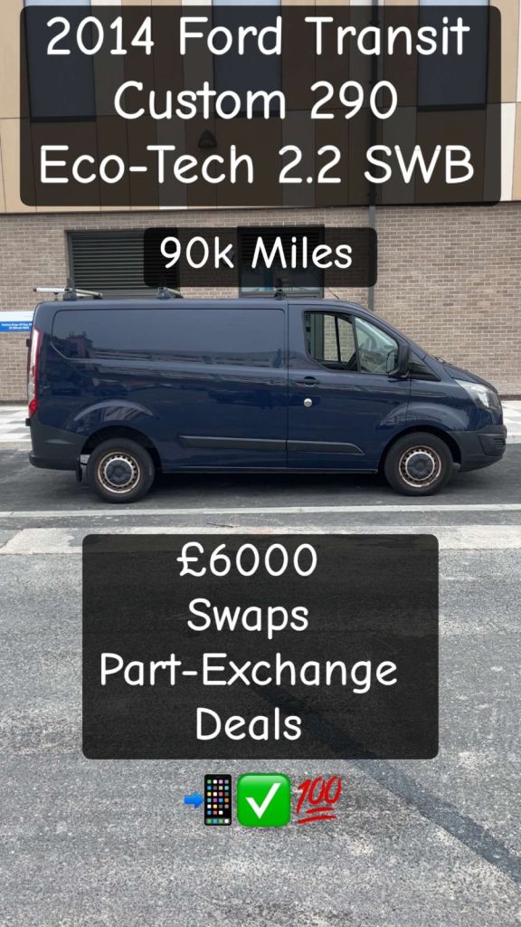 2013 Ford Transit Custom 290 E-Tech SWB (90k Miles)