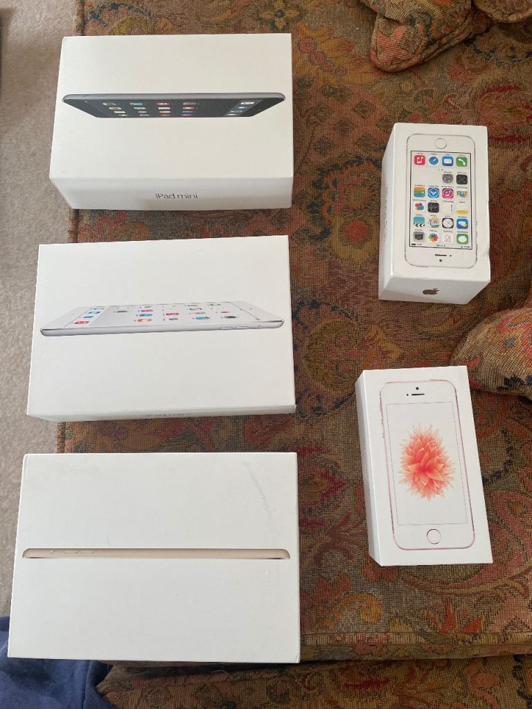 EMPTY Apple iPhone and iPad Boxes – New Condition