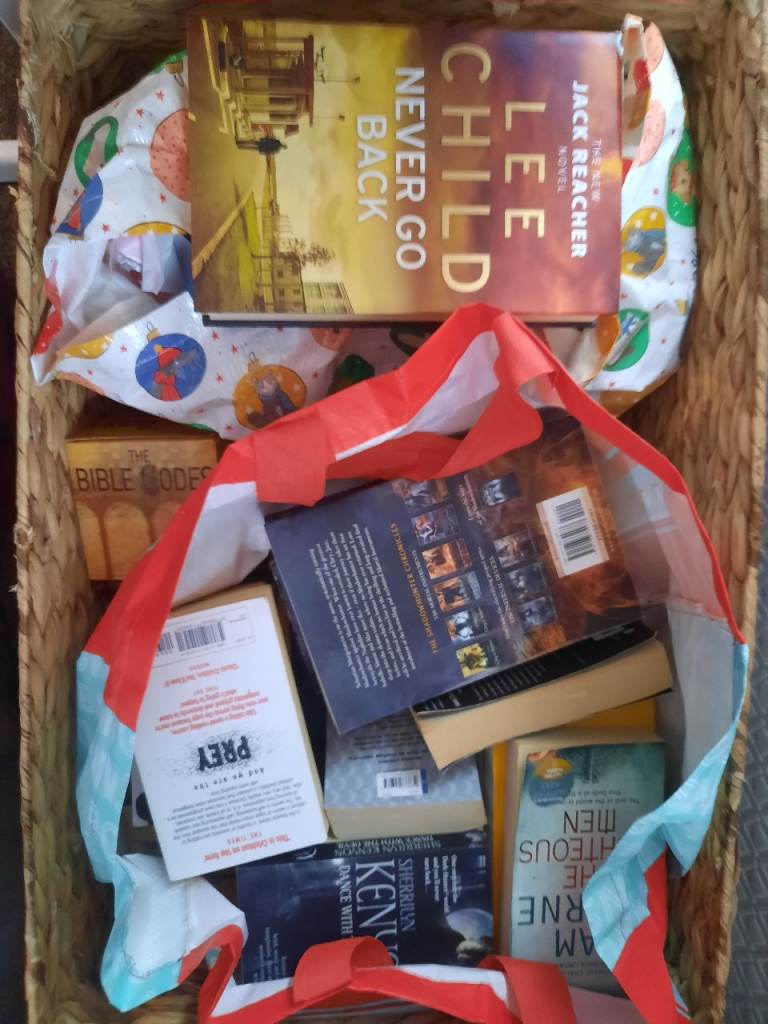 Free to collect boxes and bags of books