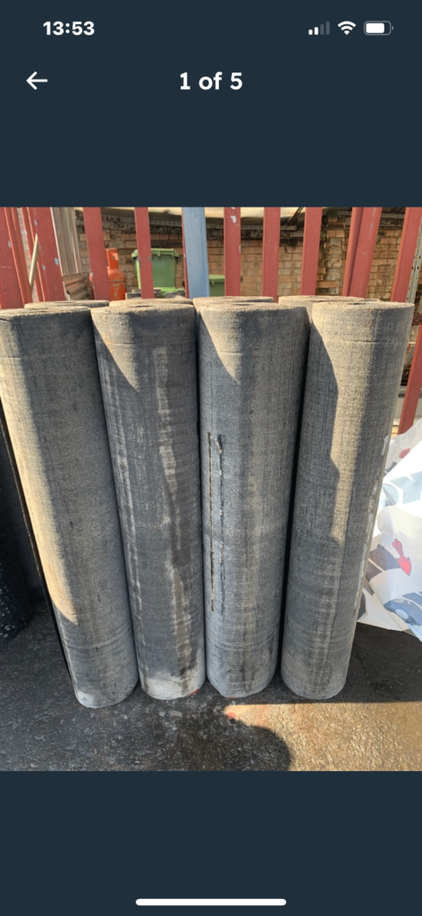 Heavy duty roofing felt builders grade