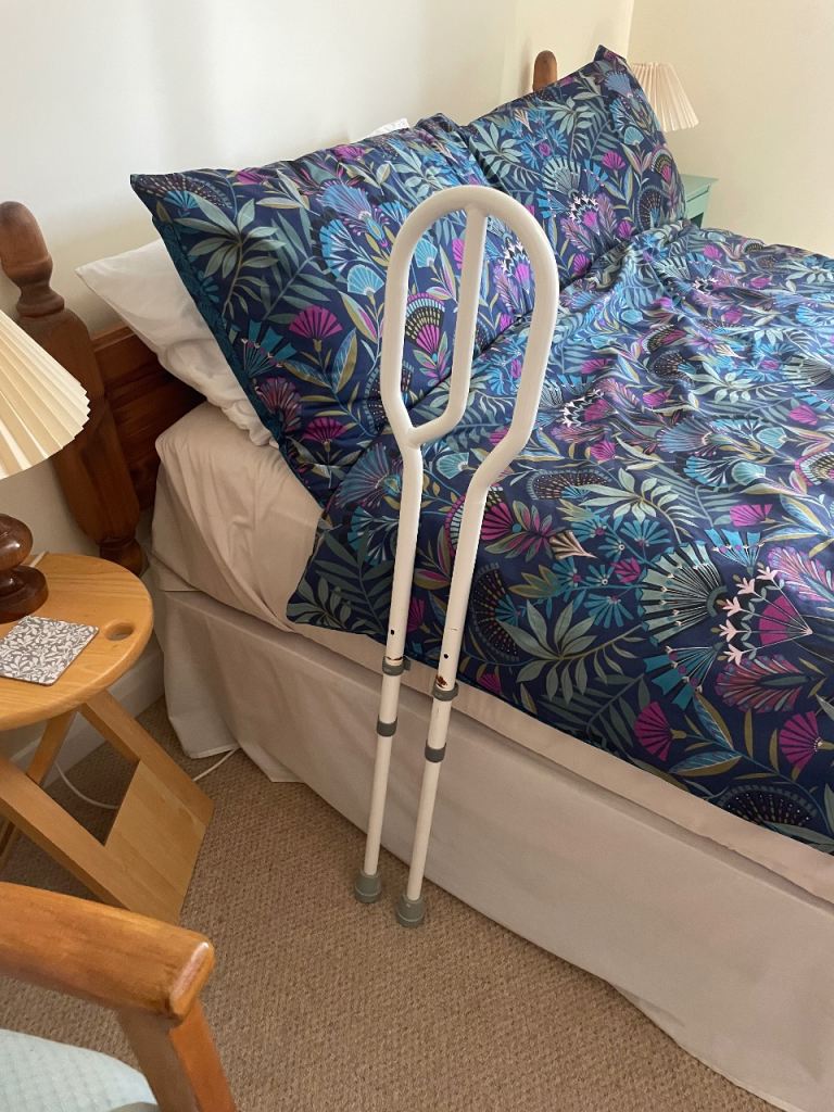Adjustable Metal Bed Rail Assist Handle – Good Condition