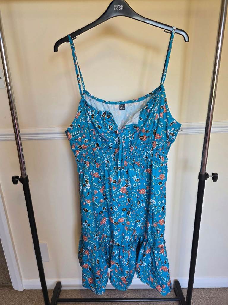 Finjani 4XL Blue Floral Summer Dress – New