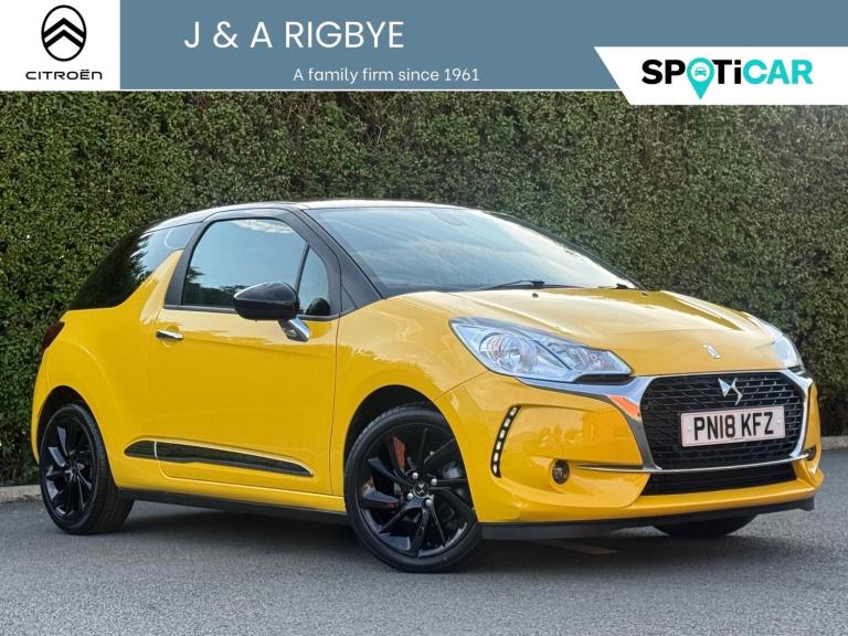 2018 DS Automobiles DS 3 1.2 PureTech Connected Chic 3dr HATCHBACK PETROL Manual