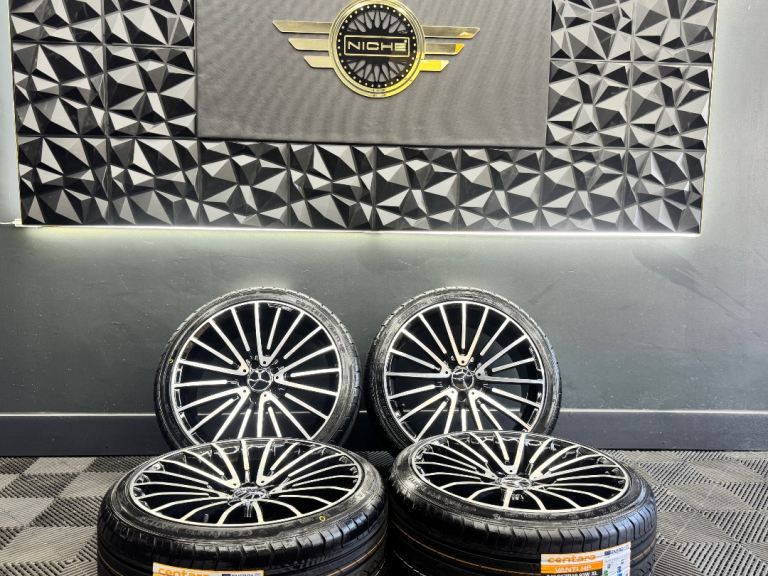 NEW 19” inch mercedes turbine amg alloys wheels 5x112 a c b e class a45 cla35 c63 43