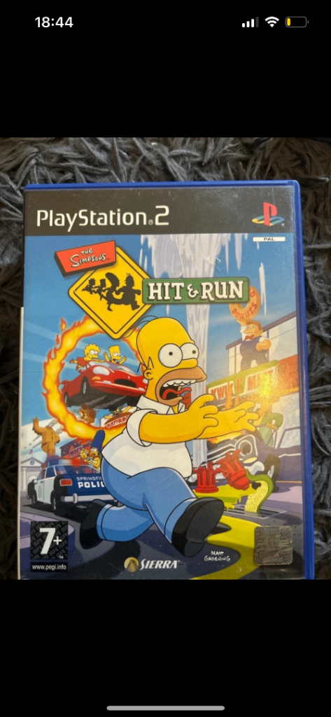 The Simpsons hit and run ps2 game