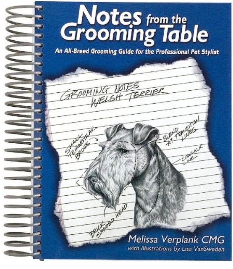 Notes from the grooming table brand new never used. Spiral bound