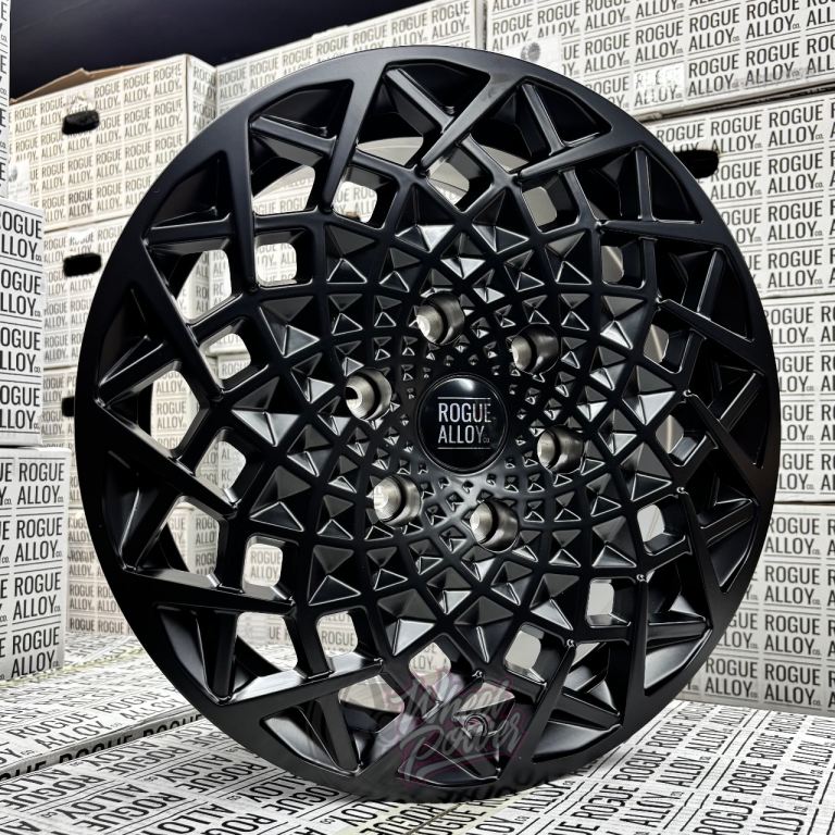 16” 6x130 Rogue Revolution Alloys New Black Load Rated Crafter Sprinter Wheels