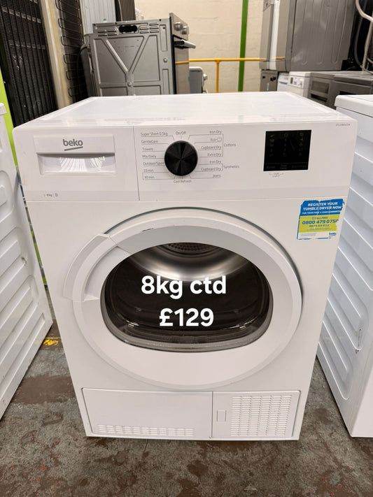 Beko 8kg condenser tumble dryer 🌟 Free Delivery 🌟 120 Days Warranty 🌟 