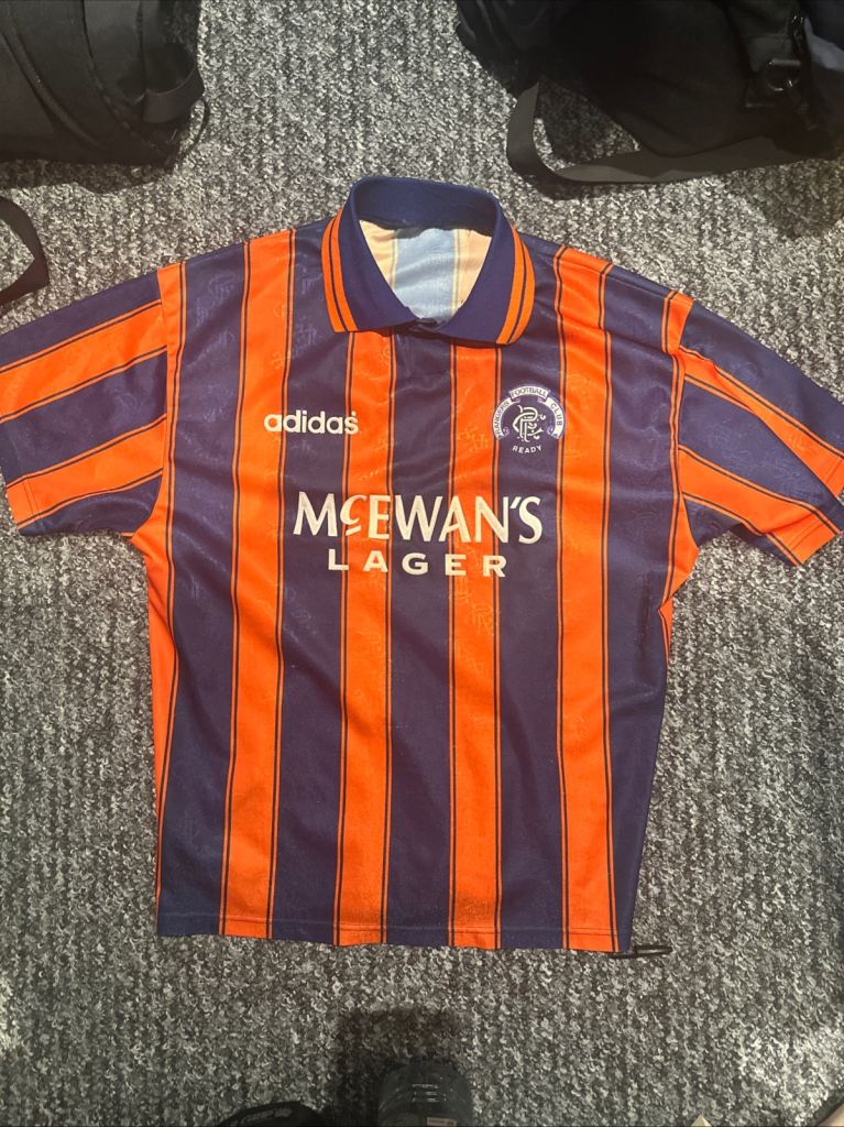 image for Authentic Rangers 1995 Away Shirt Medium Men’s 